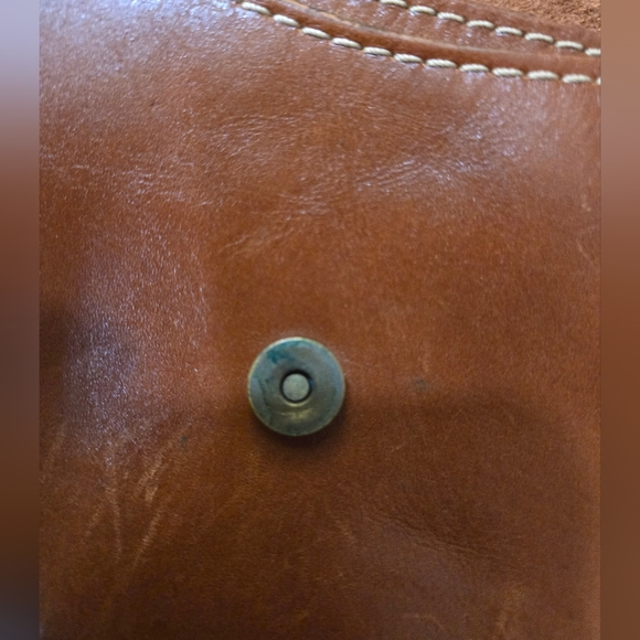 Patricia Nash• Torri leather brown crossbody bag w/ tooled floral pattern. - Picture 13 of 16